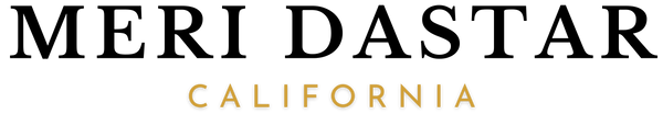 Meri Dastar California logo in black text on a white background
