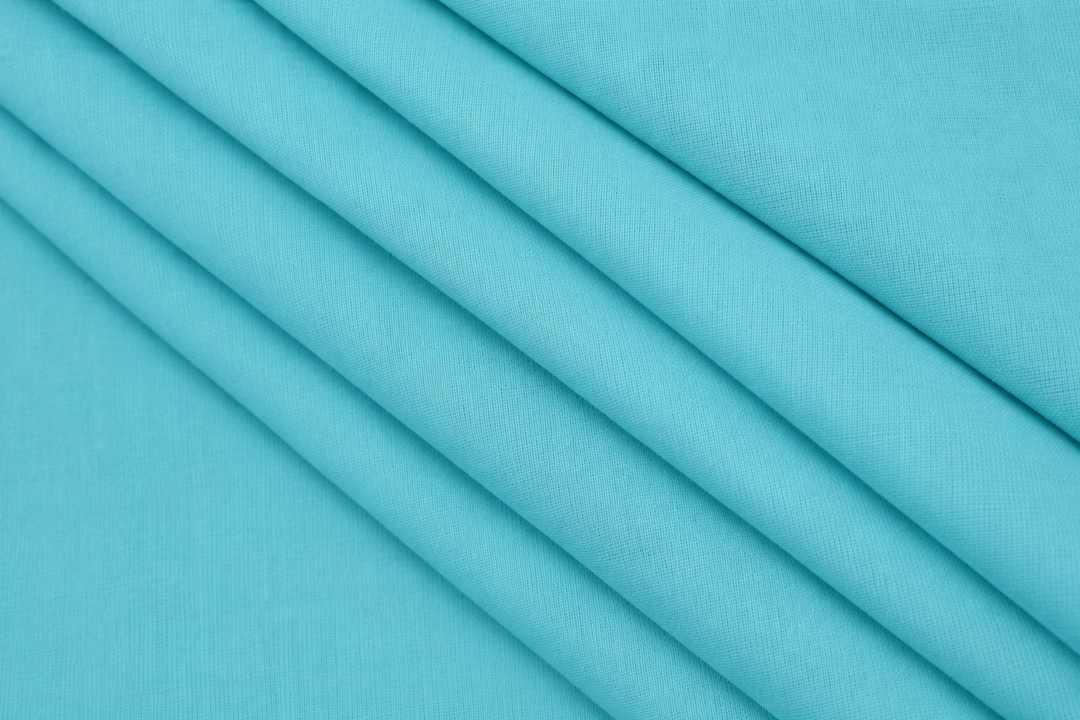 Cyan Blue Full Voile Turban